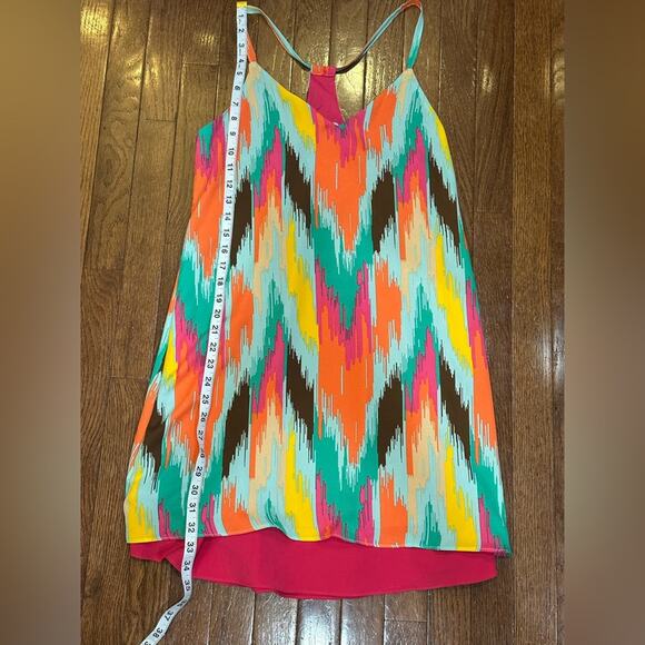 Judith March Rainbow Safari Falls Sleeveless Dress - M - Picture 5 of 12